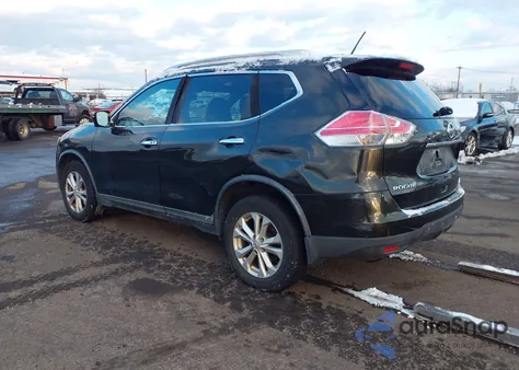 2016 Nissan Rogue Sv z USA, uszkodzony, nr VIN KNMAT2MVXGP683758